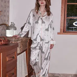 JC Collection Women Conversational Printed Shirt & Pyjama Night suit-image-81