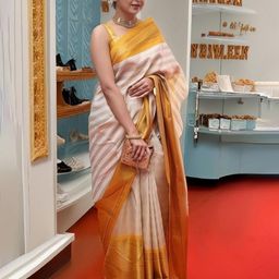VILLE FASHION Woven Design Zari Kanjeevaram Saree-image-84