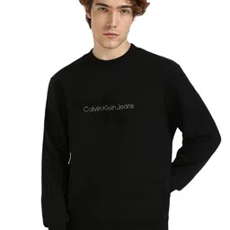 Calvin Klein Jeans CHENILLE MONOLOGO Men Solid Sweatshirt-picture-16