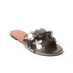 CHY Self Design Open Toe Flats-16