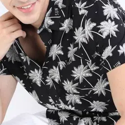 iCome Men Classic Floral Printed Casual Shirt-image-53