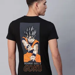 Free Authority GOKU Printed Pure Cotton Short Sleeve T-Shirt-image-94