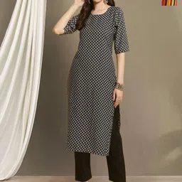 Moda Rapido Women Ethnic Motifs Printed Regular Kurta with Trousers-image-21