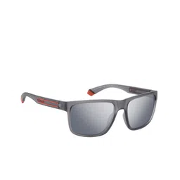 Polaroid Men UV Protected Lens Full Rim Rectangle Sunglasses-17