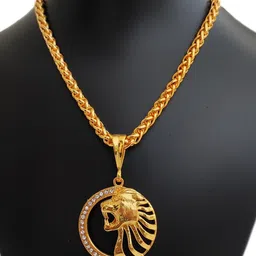 Jemeefly Gold-Plated Circular Pendants with Chains-11