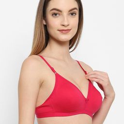 Floret Magenta & Grey Set Of 2 Non Wired Lightly Padded Bra image 3