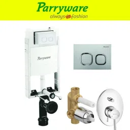Half Frame Concealed Cistern, with divater body upper part set of 1 pic 379 Dual Flush Tank-9