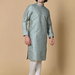 MAAHI FABS Ethnic Motifs Embroidered Sequinned Regular Kurta image 5