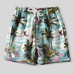 LULU & SKY Boys Floral Printed Loose Fit High-Rise Shorts-image-98