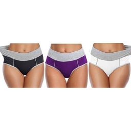 Diving Deep Pack Of 3 Colourblocked Cotton Hipster Briefs-image-9