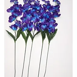Nutts Blue 10 Pieces Orchid Artificial Flowers-11