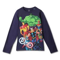 Wear Your Mind Boys Avengers Printed Applique T-shirt-13