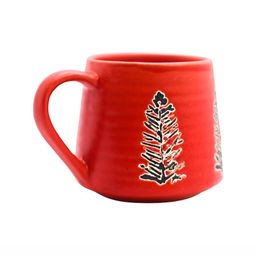 Rare Planet Red & Black Printed Ceramic Glossy Mugs Set of Cups and Mugs-0