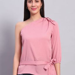 ROSEMELON One Shoulder Crepe Top-image-9