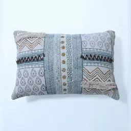 Art Avenue Blue & Off White Geometric Rectangle Cushion Covers-image-76