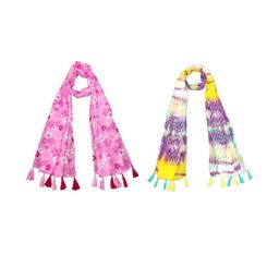 StoleVilla Multicoloured Floral Chiffon Stoles-image-95