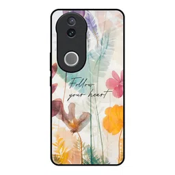 QRIOH Floral Printed Vivo V50 5G Back Case Mobile Accessories-image-37