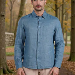 Celio Classic Regular Fit Linen Casual Shirt-picture-12