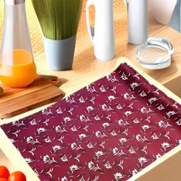Aura Red Set of 1 Water Resistant Shelf Liner Organisers-41