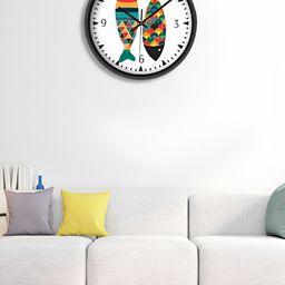 OLIVE TREE Black & White Printed Contemporary Wall Clock-image-26