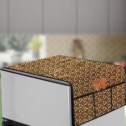 The Furnishing Tree Yellow Printed Refrigerator Cover-image-115