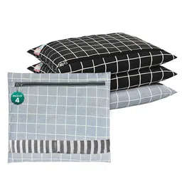 Kuber Industries Grey Set of 4 Regular Drawer Organiser Organisers-14