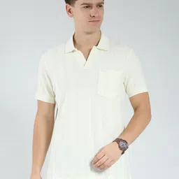 Monte Carlo Men Self Design Polo Collar Cotton T-shirt-image-41