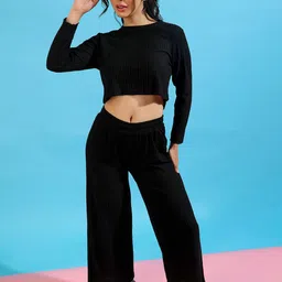 PINACOLADA Round Neck Long Sleeves T-Shirt With Trouser-image-37