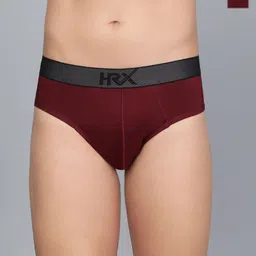 HRX by Hrithik Roshan Pack Of 2 Pure Cotton Basic Briefs HRX_BRF_003_MN/BLK/_2PC-MAROON-picture-23