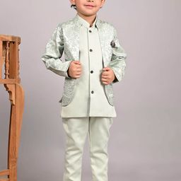 BAESD Boys Chevron Embroidered Sherwani Set-image-54