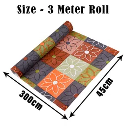 Kuber Industries Orange & Grey Regular Shelf Liner Organisers image 4