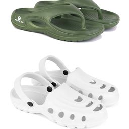 DRACKFOOT Men Pack Of 2 Clogs & Thong Flip-Flops-picture-42