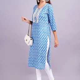 OH MI DIOS Women Yoke Design Gotta Patti Kurta-picture-17