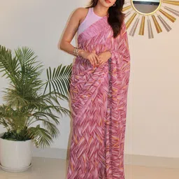 Sitanjali Pure Georgette Bagh Saree-image-70