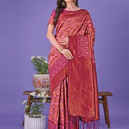 Pandadi Saree Zari Silk Blend Sarees-image-78