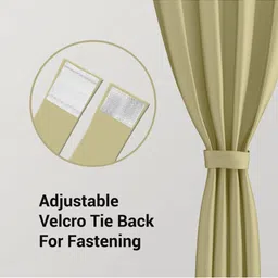 Myntra Elegant Homes Beige Set of 2 Black Out Window Curtain-image-89
