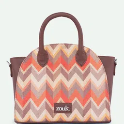 ZOUK Women Geometric Printed Swagger Handheld Bag image 2