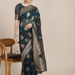 Mitera Woven Design Zari Banarasi Saree-image-66