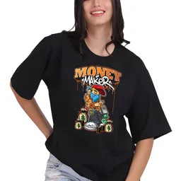 Moda Rapido Women Drop-Shoulder Sleeves T-shirt-image-87