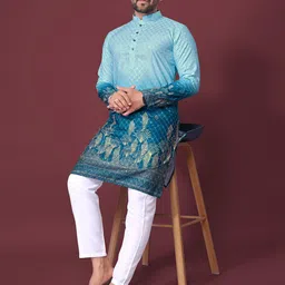 AKSHAT CREATION Men Ethnic Motifs Embroidered Regular Kurta with Trousers-55