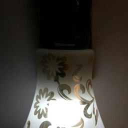 Somil Premium Designer Glass Wall / Night Lamp Elegant & Stylish Dcor Accent for Modern Interiors, color, Golden, White, Size:- 20 X 33 X 29.5 CM-image-38