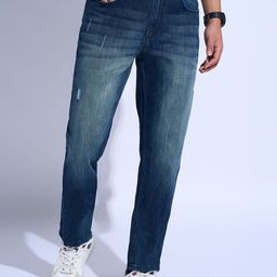 SF JEANS by Pantaloons Men Slim Fit Low Distress Light Fade Jeans-image-66