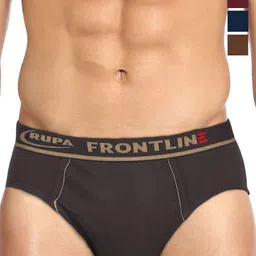 Rupa Frontline Pack Of 4 Assorted Basic Briefs Frontline-Expando-Plain-4-18