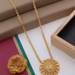 Anouk Gold-Plated Artificial Stones Studded And Beaded Mangalsutra-image-61