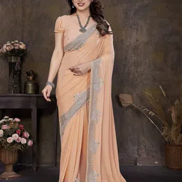 Mitera Embellished Beads And Stones Saree-27