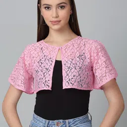 Dressitude Women Crop Shrug-30
