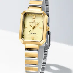 Naviforce Women Patterned Dial & Stainless Steel Straps Analogue Watch NF5050_G/G/G-39