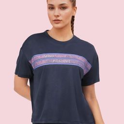 Enamor Women Printed Extended Sleeves Antimicrobial Pockets T-shirt-image-59