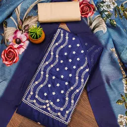 SHADOW & SAINING Embroidered Unstitched Dress Material-image-30
