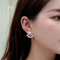 Celestique Pearls Beaded Korean Spherical Shaped Studs-picture-42